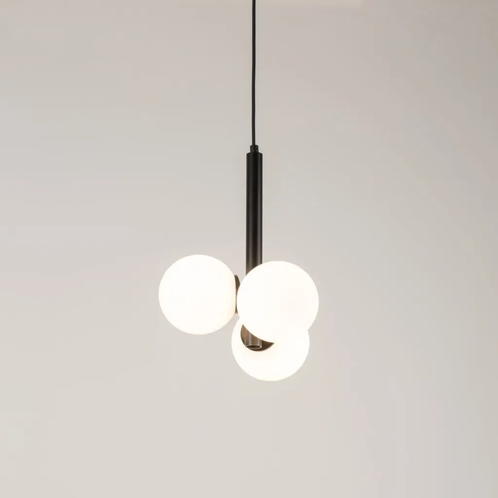 SIGMA LIGHTING 33486 PERLA Többágú Függesztett Lámpa Fehér, Fekete G9 IP20