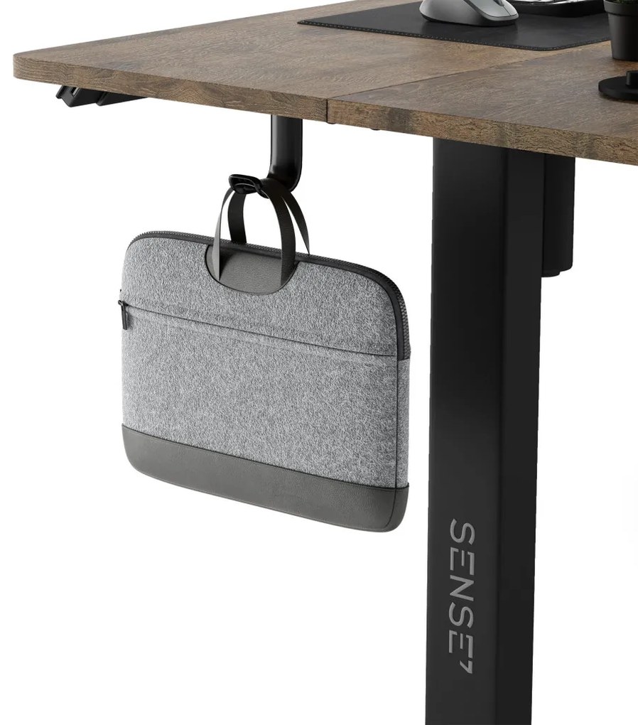 Állítható magasságú elektromos íróasztal Nojo 120x60cm fekete tölgy