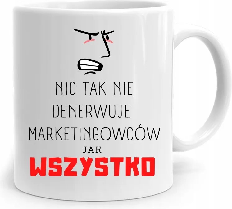 Marketingeseknek A Bögre Mindent Idegesít Az Ajándék Nyomtatott Fotóval