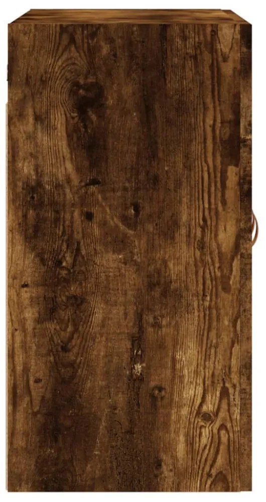 füstös tölgy színű szerelt fa faliszekrény 60 x 31 x 60 cm