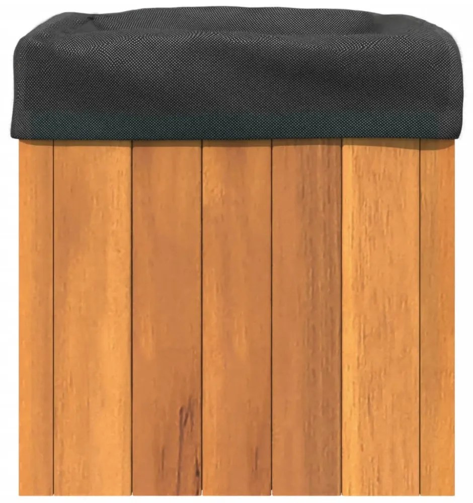 tömör akácfa kerti virágtartó 25 x 25 x 25 cm