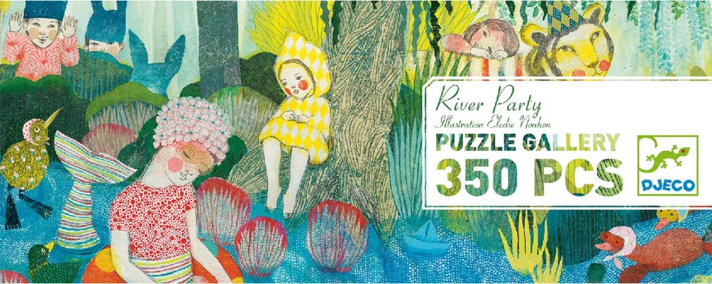 Művész puzzle - Folyóparti piknik, 350 db-os - River Party