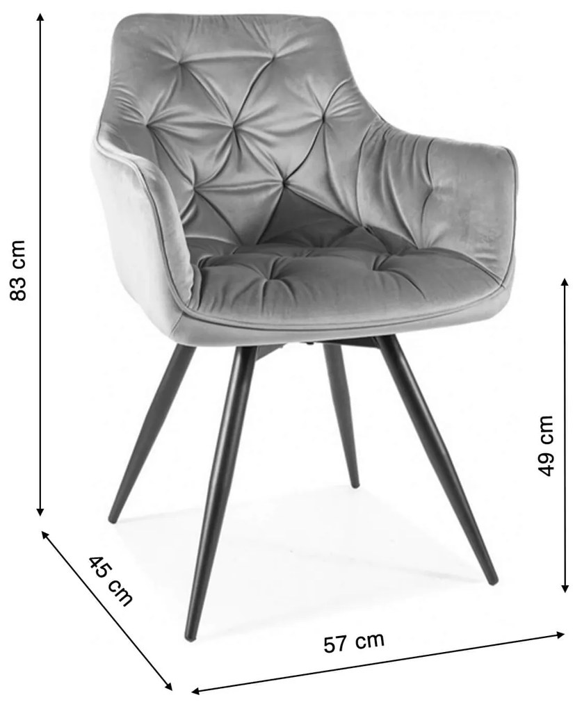 SI MANGO forgó étkezőszék - olivazöld