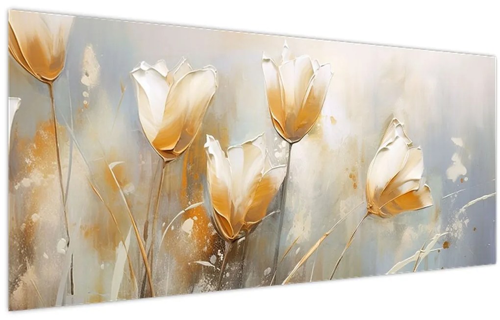 Kép - Tulipánok festése (120x50 cm)