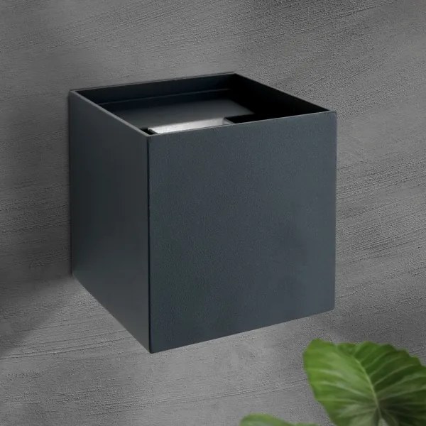 Orion AL 11-1192 - CUBE 2xLED/3W/230V IP54 kültéri fali lámpa, antracit