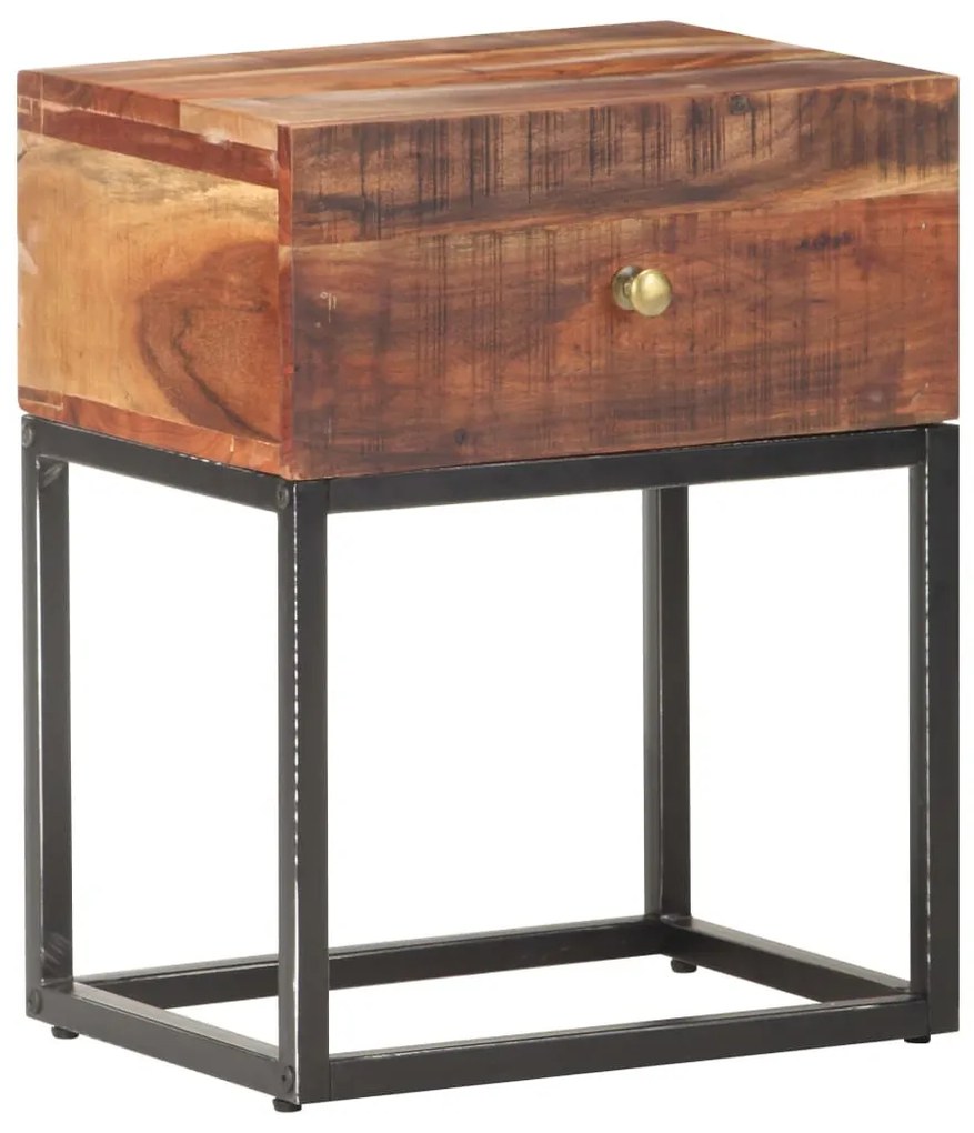 nyers akácfa éjjeliszekrény 40 x 30 x 50 cm