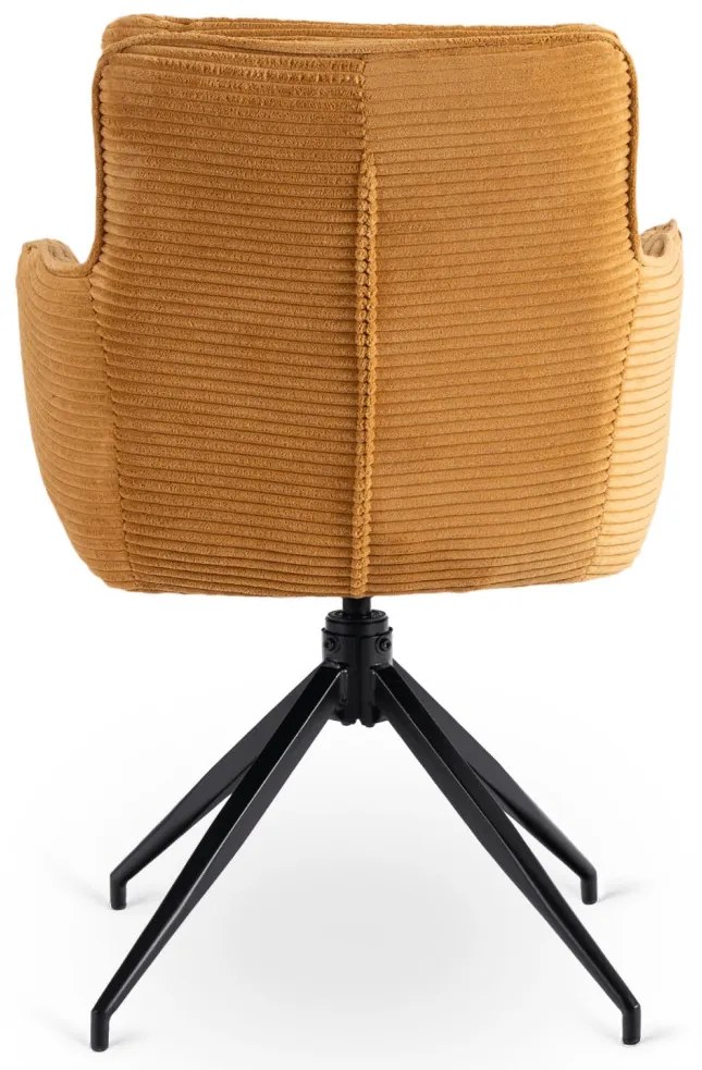 Forgó Étkező/Tárgyaló Fotel Mustár Színben.