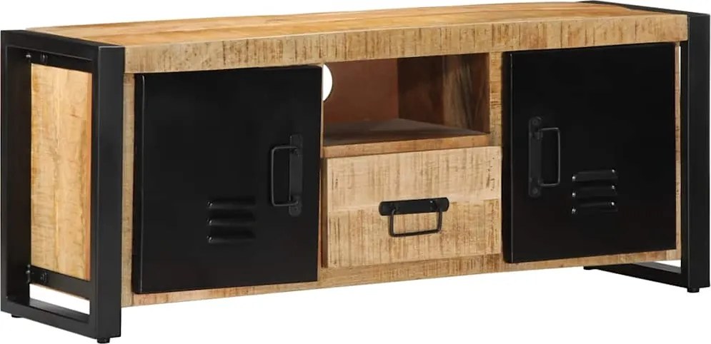 vidaXL tömör nyers mangófa TV-szekrény 100x30x40 cm
