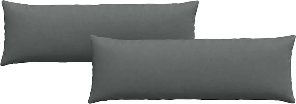 vidaXL Kanapé párnák 2 pcs Sötétszürke 120 x 40 cm szövet