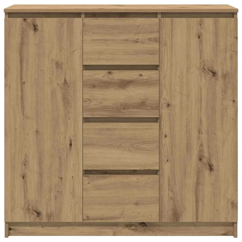 kézműves tölgy szerelt fa tálalószekrény fiókos 100,5x35x98,5cm