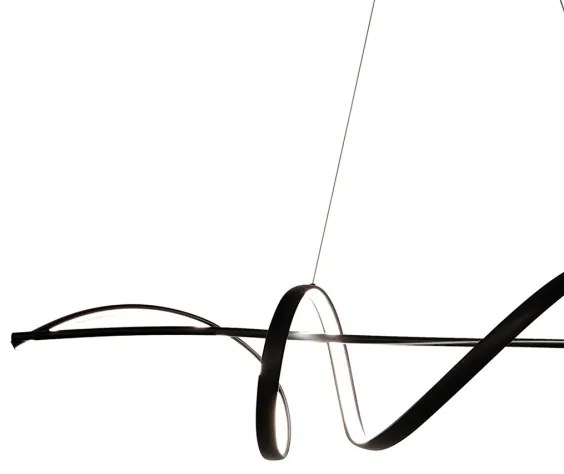 LED Csillár zsinóron SASH LED/36W/230V fekete