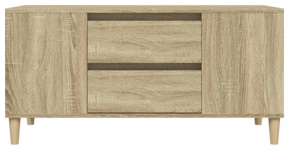 sonoma tölgy színű szerelt fa fali TV-szekrény 102x44,5x50 cm