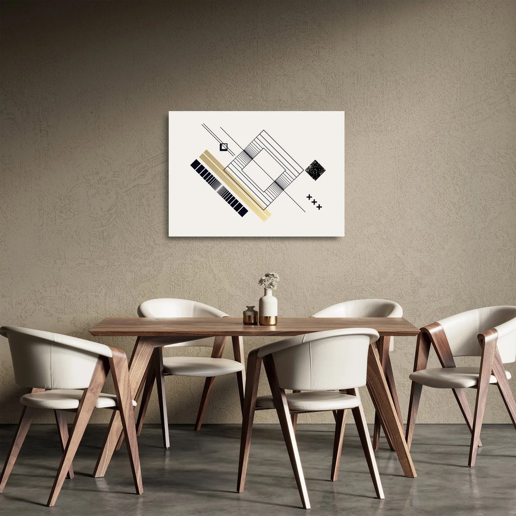 Üveg kép - Geometriai formák N⁰6 (70x50 cm)