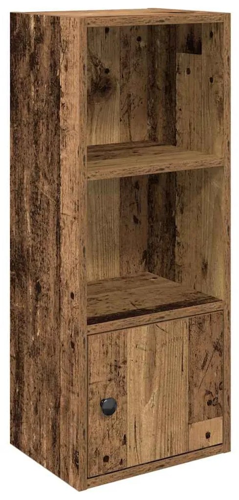 antik fa színű szerelt fa könyvespolc 31x24x77 cm