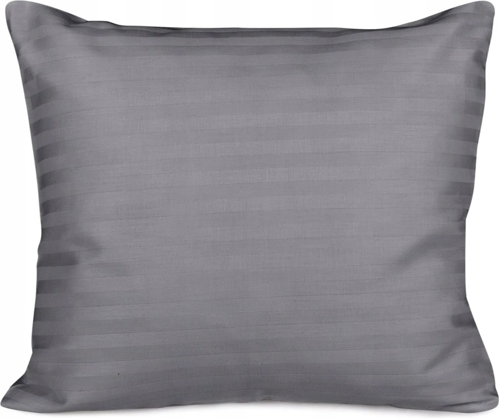 Pamut-szatén damaszt párnahuzat 70x80 antracit