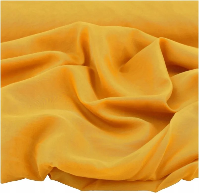 Fátyol Szövet Sima Függöny anyag 300 cm sárga fátyol 0,5 mb