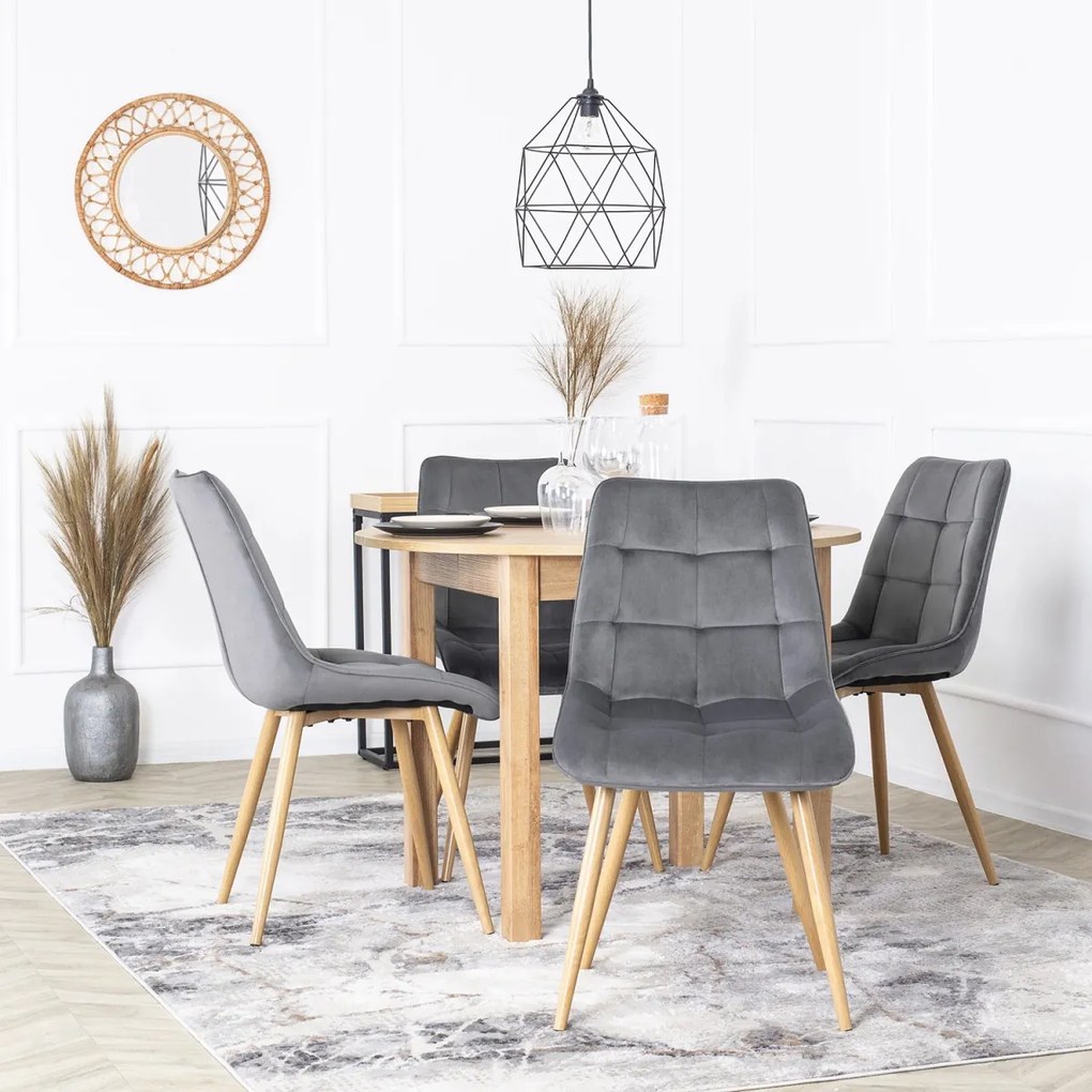 Szürke Bársony Étkezőszék RODRI
