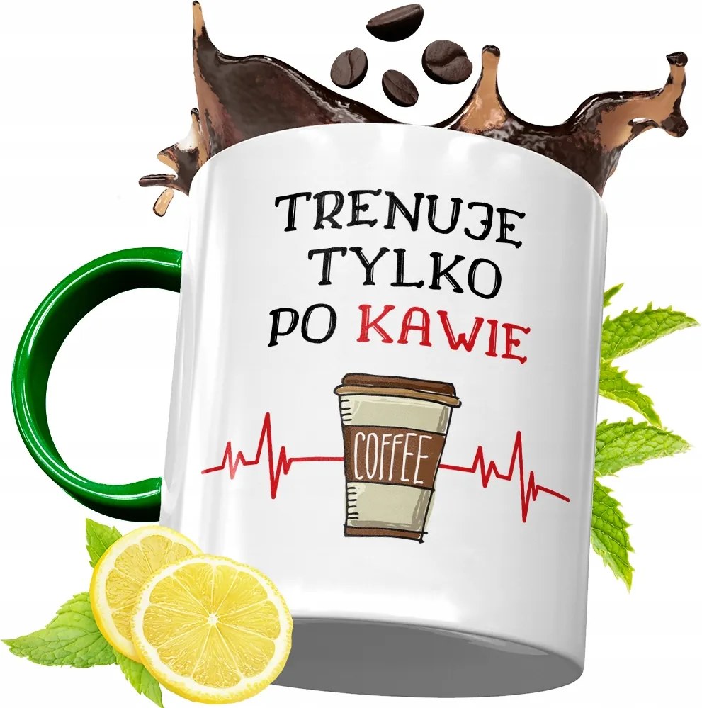 Zöld Bögre Edzőnek Ajándék, fényképes nyomattal