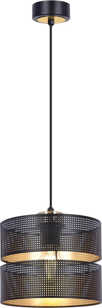 Malavi Design Függőlámpa Kaja 1xE27 Fekete-Arany Led 15W