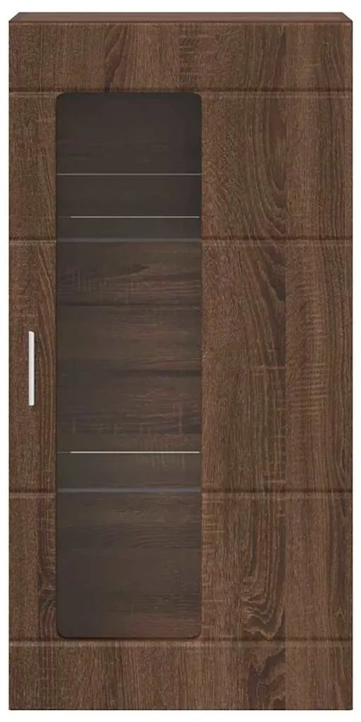 Fali szekrény polcokkal barna tölgy 55 x 29 x 100 cm Faanyag