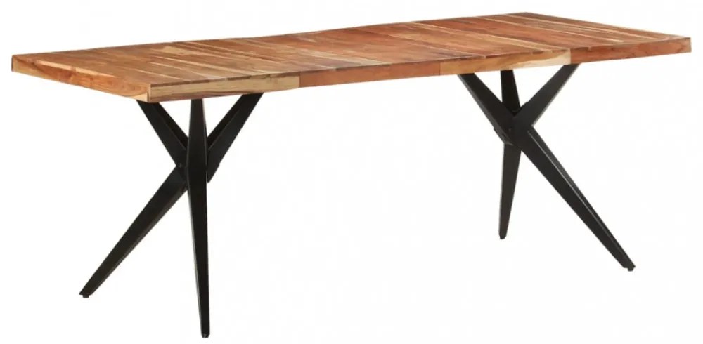 tömör akácfa étkezőasztal 200 x 90 x 76 cm