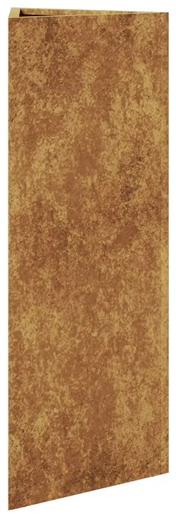 Kerti ültető háromszögletű 30x26x75 cm időjárásálló acélból