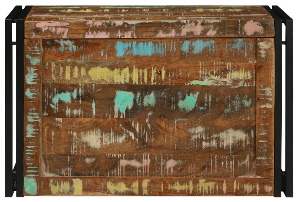 Tarka Tárolódoboz 80 x 50 x 50 cm - Tömör újrahasznosított fa