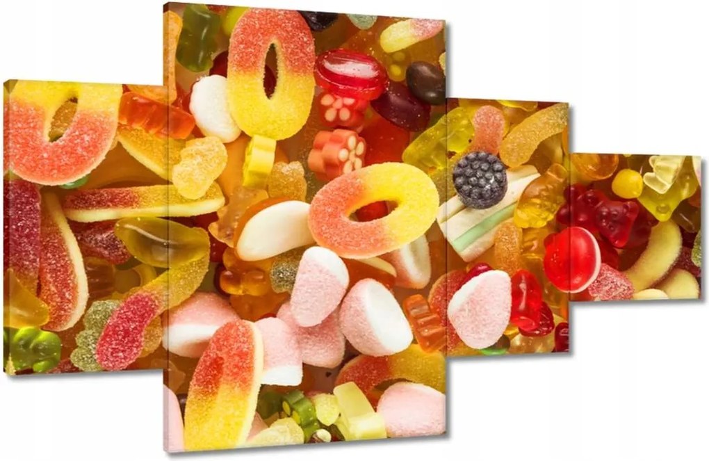 Képek 130x80 Zselé színes zselé Édesség