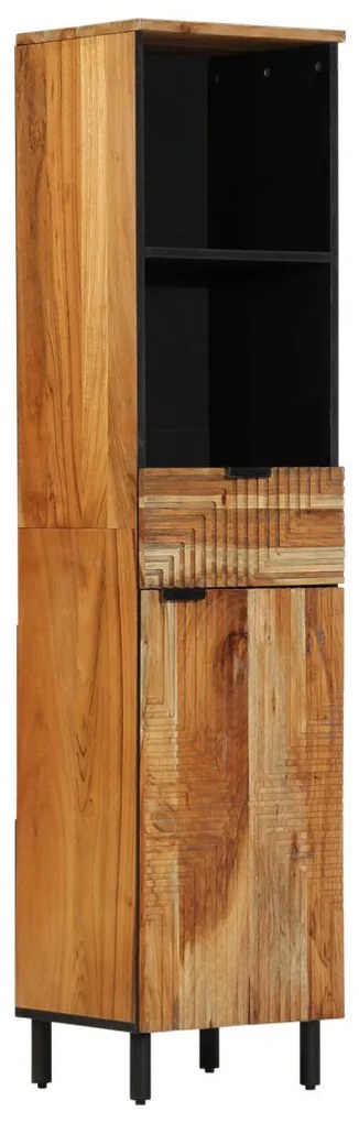 Fürdőszoba Szekrény 38x33x160 cm Tömör Akácfából