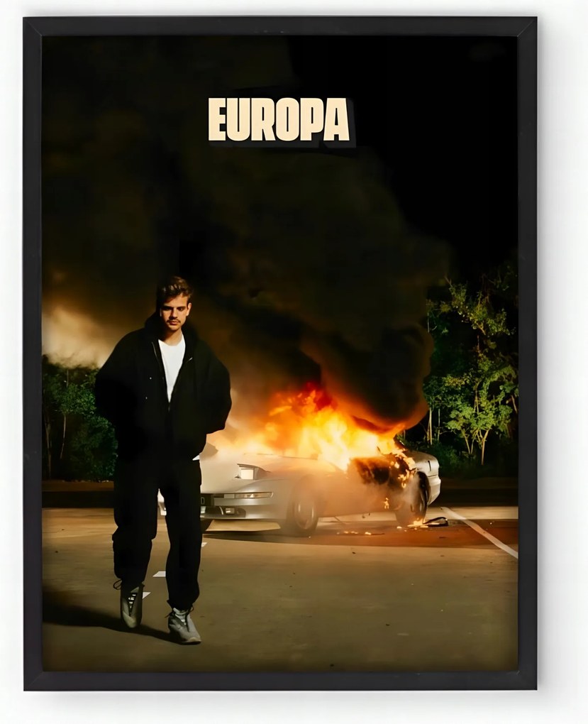 Poszter keretben Taco Hemingway Európa Album Zene 20x30 Ajándék ötlet