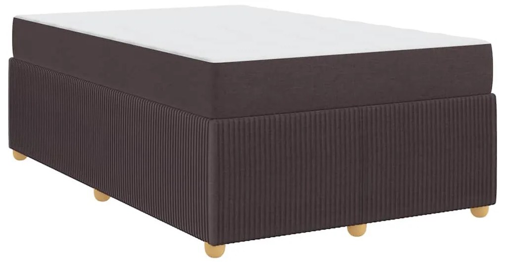 Ágykeret matraccal matracmal sötétbarna 120 x 190 cm szövet