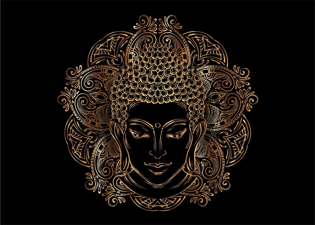 Arany Buddha képe (70x50 cm)