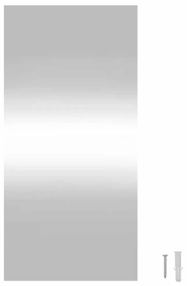 téglalap alakú üveg falitükör LED-lámpákkal 30 x 60 cm