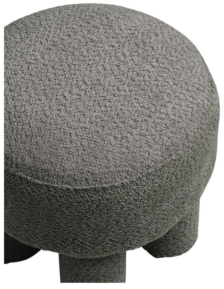 Sötétszürke zsenília puff Canberra – House Nordic