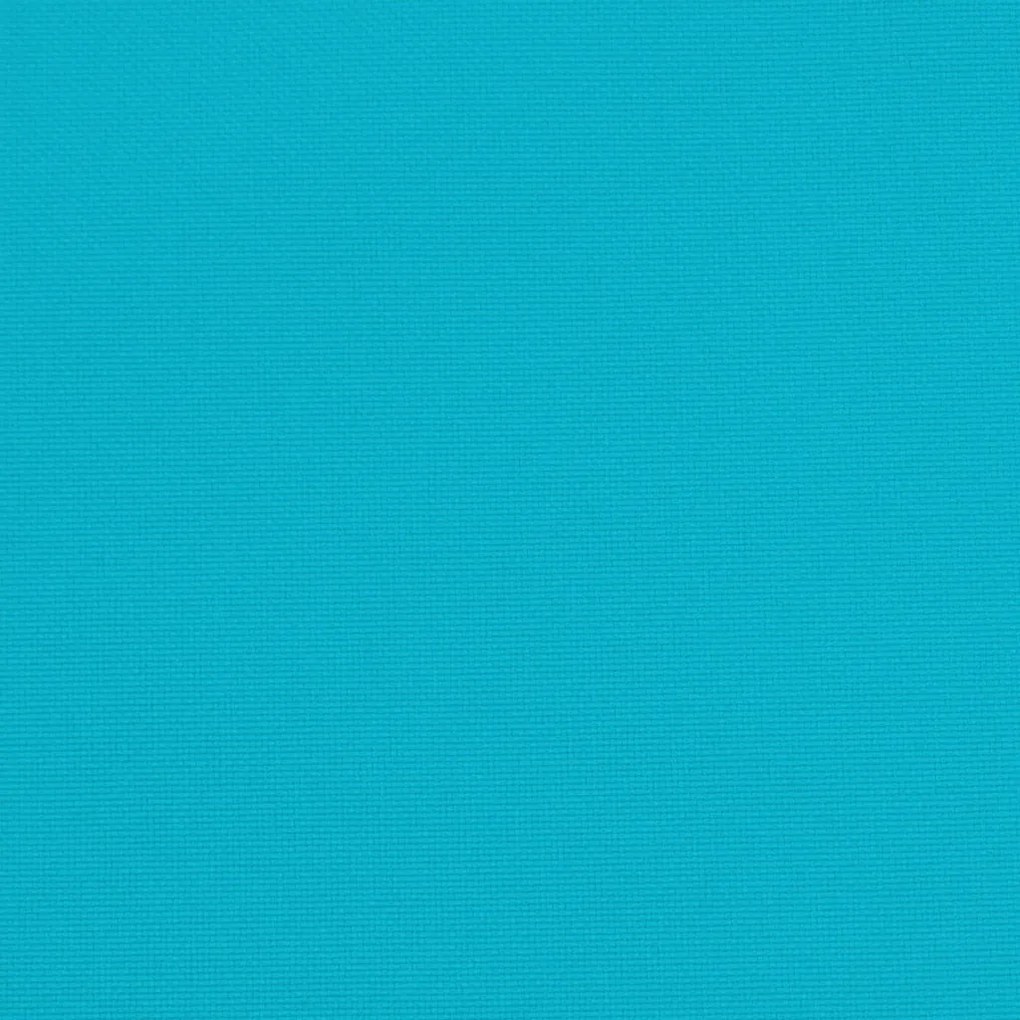 2 db türkizkék szövet kerti padpárna 200 x 50 x 7 cm