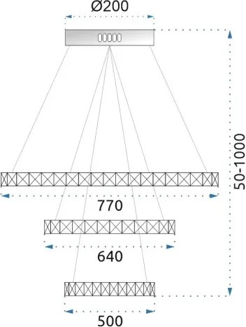 MORETTI APP659-40-60 Modern Led Függesztett Lámpa LED IP20