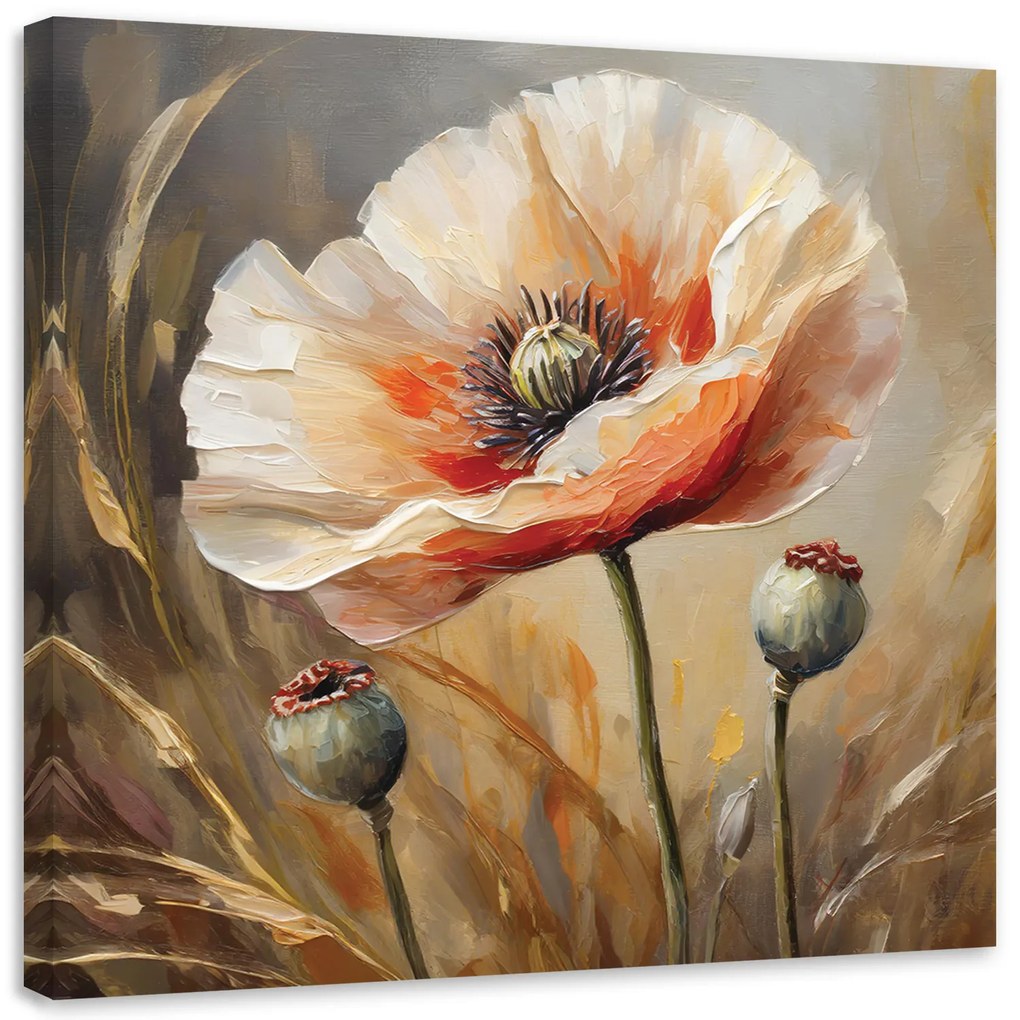 Gario Vászonkép Pipacsok, mint a festett Méret: 60 x 60 cm