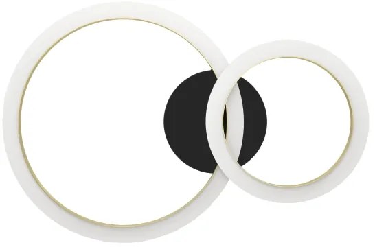 Eglo 901223 - LED Dimmelhető mennyezeti lámpa CALLIERA LED/12W/230V fekete/arany