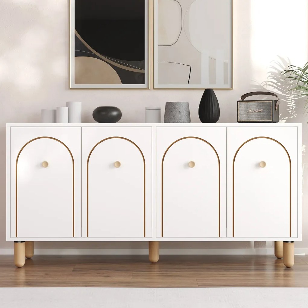 Komód, fehér, 150 cm – TR327ODS1341