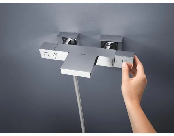 GROHE 34497000 - GROHTHERM CUBE DN 15 termosztátos kádcsaptelep, fényes króm
