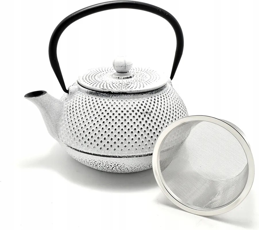 Teáskanna, öntöttvas Arare White 800 ml