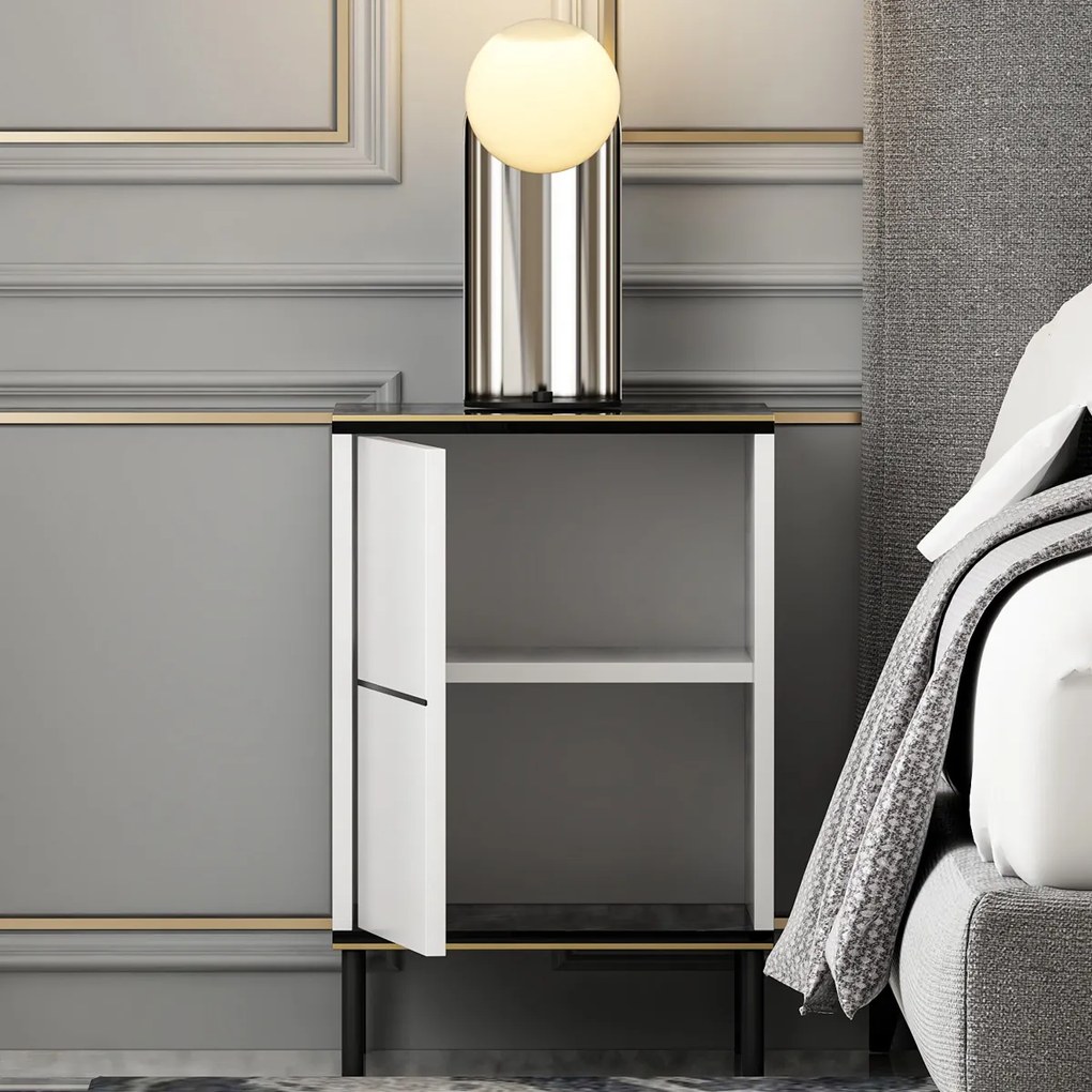 Imaj White Marble éjjeliszekrény