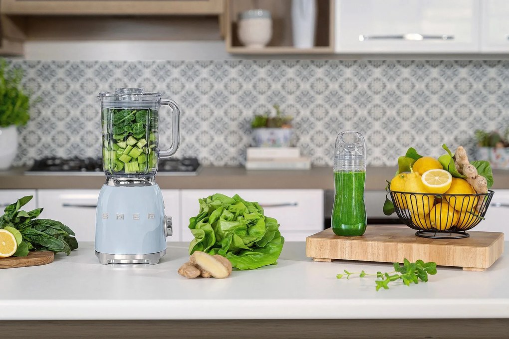 SMEG 50's Retro Style blender BLF03, 1,5l plastová nádoba pastelově modrý - Smeg