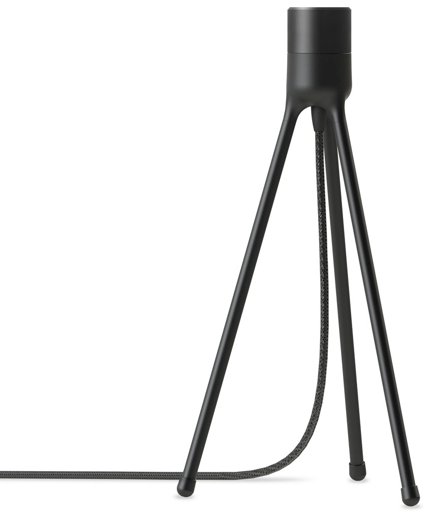Lámpaállvány Table Tripod matt fekete, magasság 36 cm - UMAGE