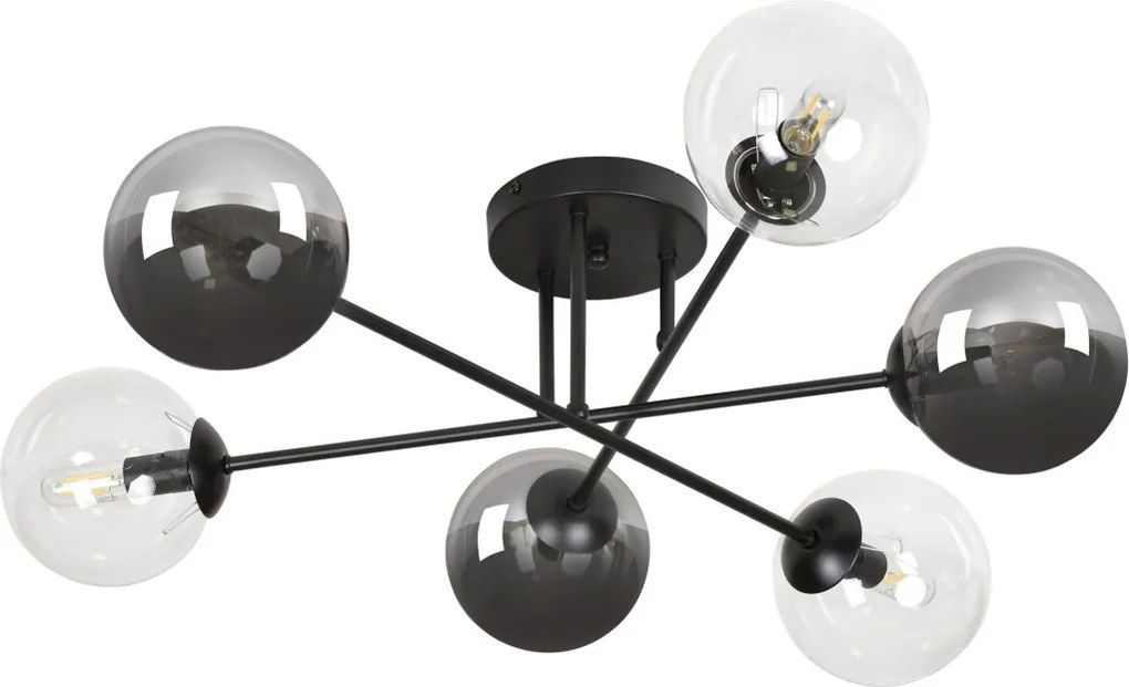 Emibig BRENDI 834/6B1 Plafonlámpa 6x3W/E14/T26 IP20