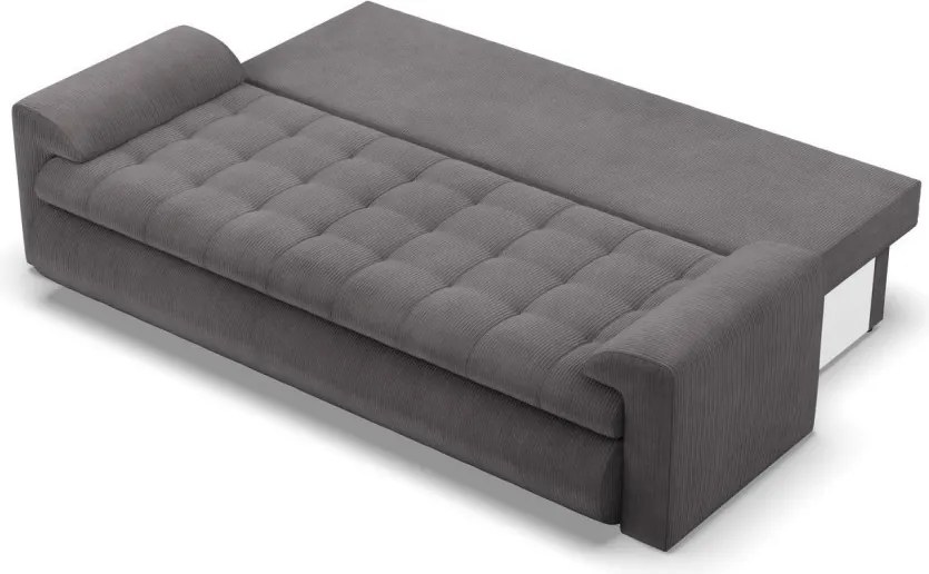 Tokio kanapéágy, kordbársony, szürke