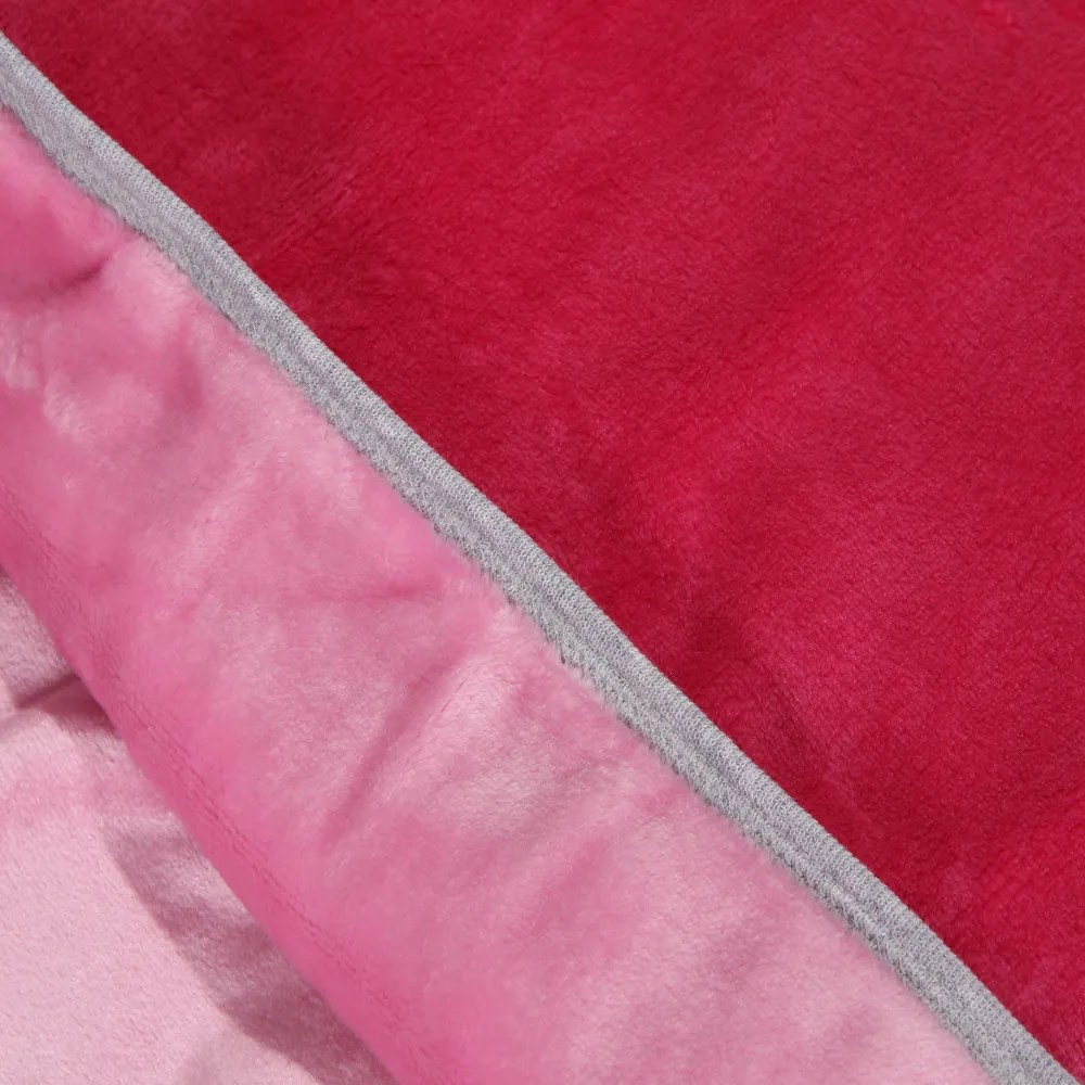 Fleece takaró dupla pink rózsaszín