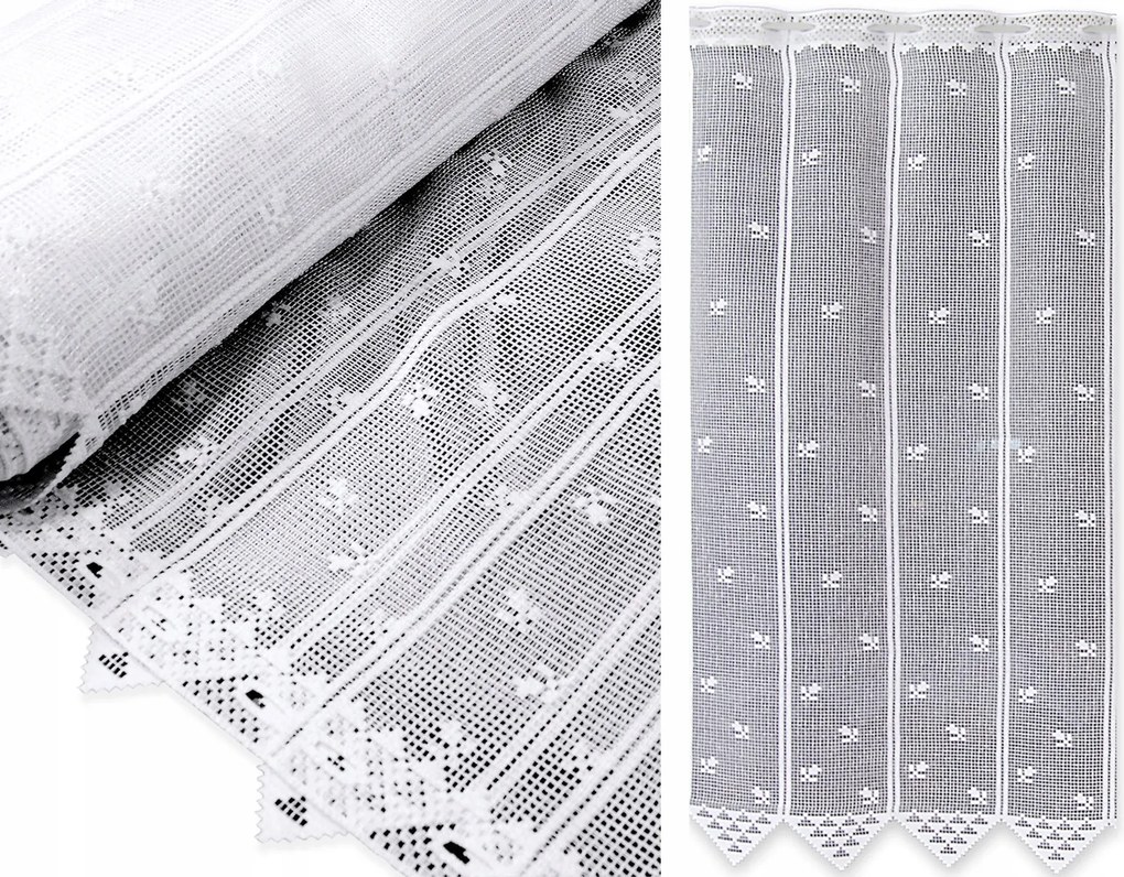 Függöny függönycsipke zsakárd függöny karnisra, lambrequin 120 cm