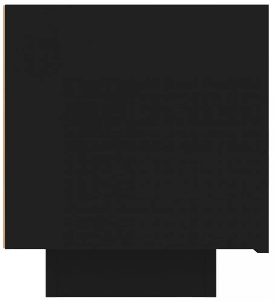fekete forgácslap éjjeliszekrény 100 x 35 x 40 cm