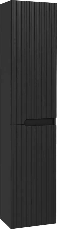 Piramida BETA fali fürdőszoba - állószekrény - PINO FEKETE - 35 x 150 x 30 cm